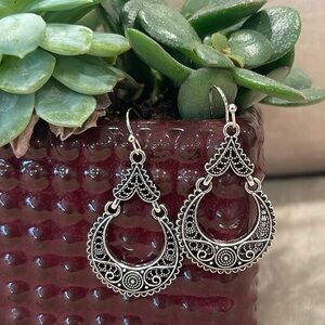 Bohemian Vintage Zinc Alloy Gourd-Shaped Drop Earrings